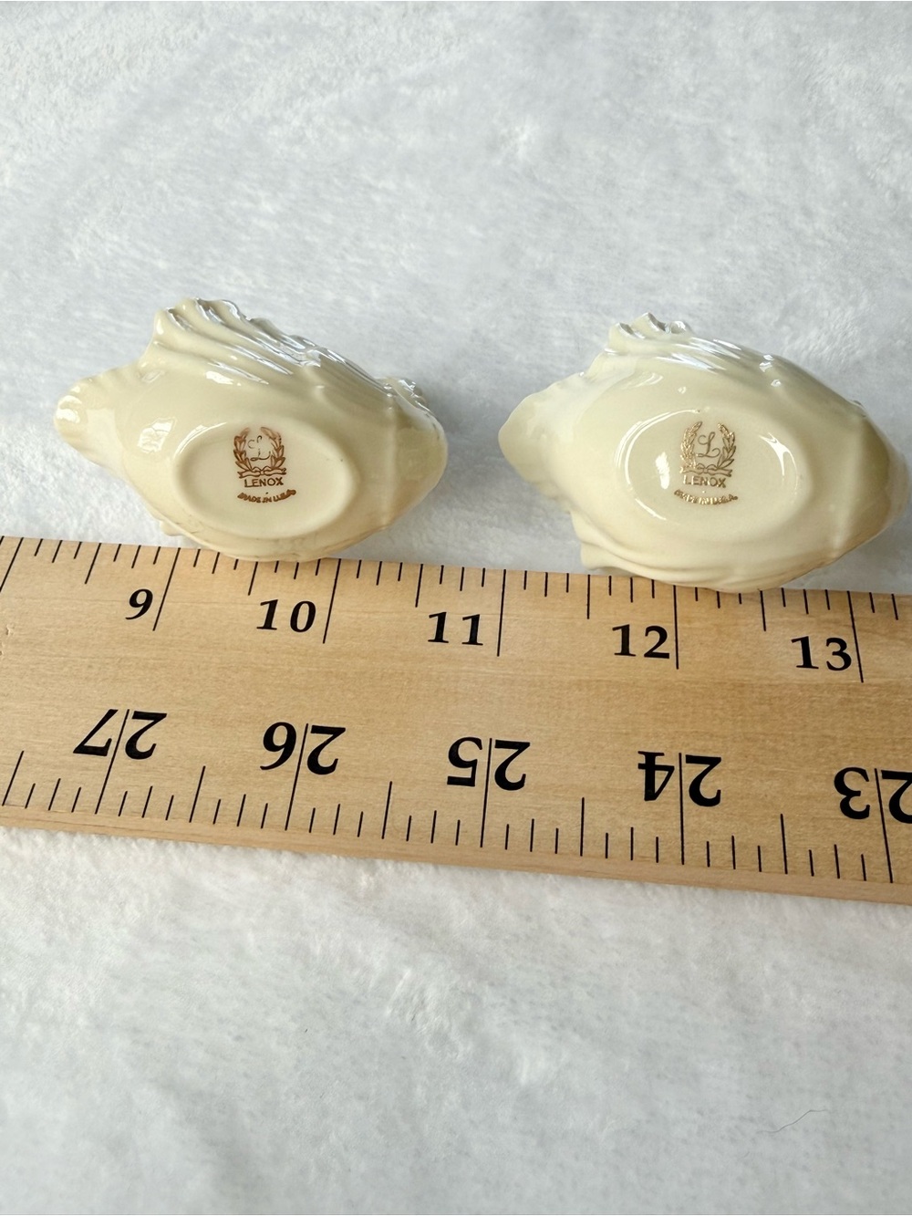 Vintage Lenox Miniature Porcelain Swan 1960's Gold Mark Ring Trinket Holder - Picture 7 of 7